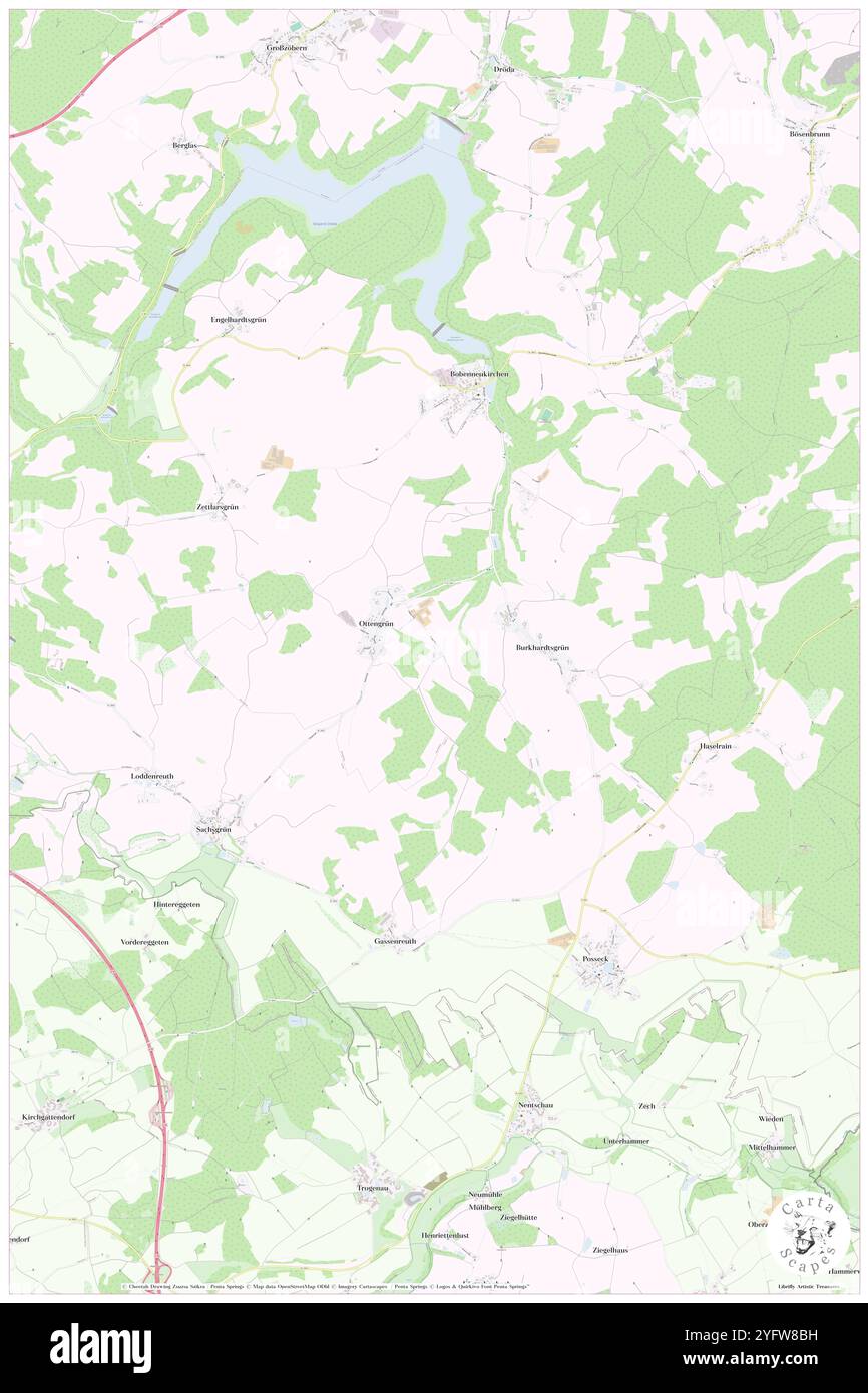 Eibighaeuser, DE, Germania, Sassonia, N 50 21' 29'', N 12 3' 20'', mappa, Cartascapes Mappa pubblicata nel 2024. Esplora Cartascapes, una mappa che rivela i diversi paesaggi, culture ed ecosistemi della Terra. Viaggia attraverso il tempo e lo spazio, scoprendo l'interconnessione del passato, del presente e del futuro del nostro pianeta. Foto Stock