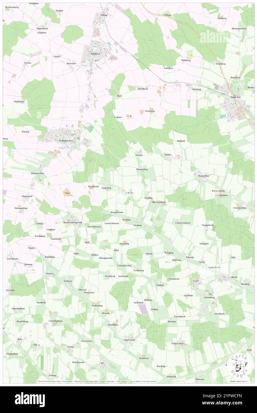 Kolbing, bassa Baviera, DE, Germania, Baviera, N 48 22' 9'', N 12 24' 30'', MAP, Cartascapes Map pubblicata nel 2024. Esplora Cartascapes, una mappa che rivela i diversi paesaggi, culture ed ecosistemi della Terra. Viaggia attraverso il tempo e lo spazio, scoprendo l'interconnessione del passato, del presente e del futuro del nostro pianeta. Foto Stock