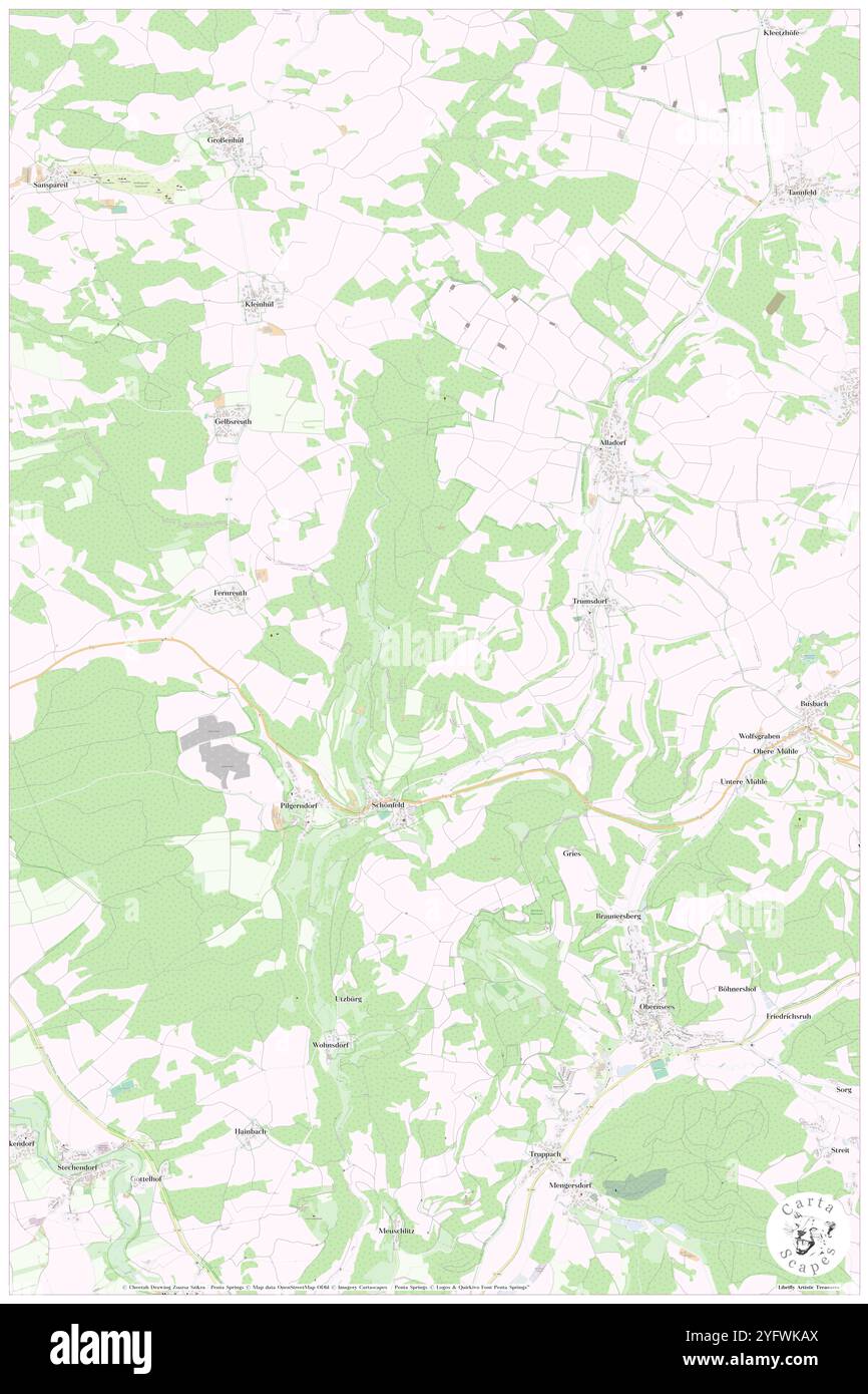 Burgstall, alta Franconia, DE, Germania, Baviera, N 49 56' 48'', N 11 21' 29'', MAP, Cartascapes Map pubblicata nel 2024. Esplora Cartascapes, una mappa che rivela i diversi paesaggi, culture ed ecosistemi della Terra. Viaggia attraverso il tempo e lo spazio, scoprendo l'interconnessione del passato, del presente e del futuro del nostro pianeta. Foto Stock