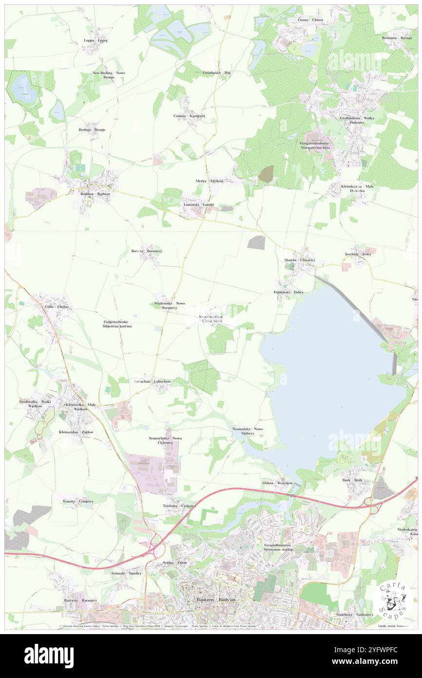 Kronfoerstchen, DE, Germania, Sassonia, N 51 13' 28'', N 14 25' 34'', mappa, Cartascapes Mappa pubblicata nel 2024. Esplora Cartascapes, una mappa che rivela i diversi paesaggi, culture ed ecosistemi della Terra. Viaggia attraverso il tempo e lo spazio, scoprendo l'interconnessione del passato, del presente e del futuro del nostro pianeta. Foto Stock