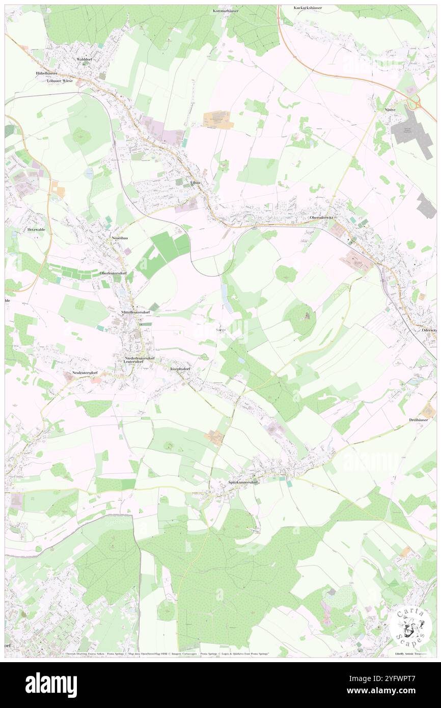 Neumittelleutersdorf, DE, Germania, Sassonia, N 50 57' 30'', N 14 40' 15'', MAP, Cartascapes Map pubblicata nel 2024. Esplora Cartascapes, una mappa che rivela i diversi paesaggi, culture ed ecosistemi della Terra. Viaggia attraverso il tempo e lo spazio, scoprendo l'interconnessione del passato, del presente e del futuro del nostro pianeta. Foto Stock