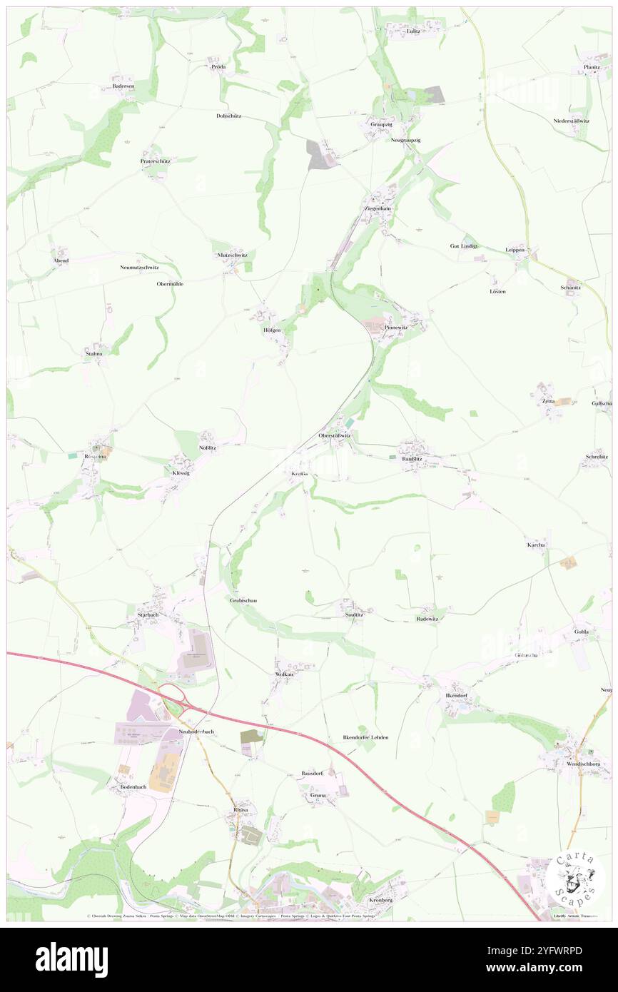 Kreissa, DE, Germania, Sassonia, N 51 6' 32'', N 13 17' 49'', mappa, Cartascapes Mappa pubblicata nel 2024. Esplora Cartascapes, una mappa che rivela i diversi paesaggi, culture ed ecosistemi della Terra. Viaggia attraverso il tempo e lo spazio, scoprendo l'interconnessione del passato, del presente e del futuro del nostro pianeta. Foto Stock