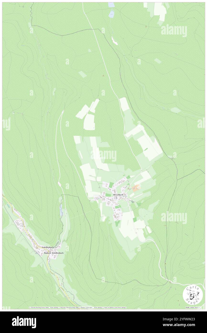 Hesselbach, regione di Friburgo, DE, Germania, Baden-Wurttemberg, N 48 30' 44'', N 8 4' 38'', MAP, Cartascapes Map pubblicata nel 2024. Esplora Cartascapes, una mappa che rivela i diversi paesaggi, culture ed ecosistemi della Terra. Viaggia attraverso il tempo e lo spazio, scoprendo l'interconnessione del passato, del presente e del futuro del nostro pianeta. Foto Stock