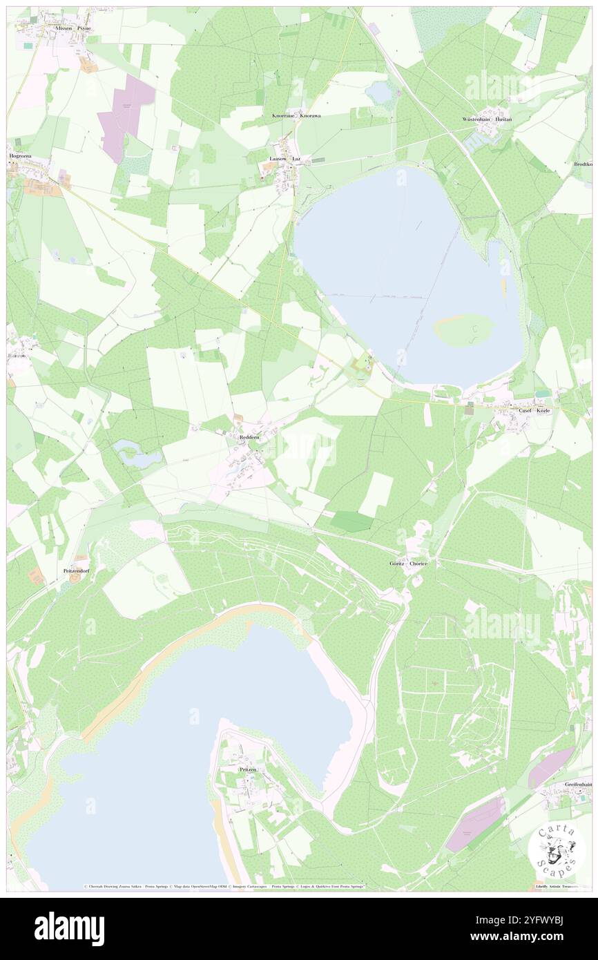 Schlossteich, DE, Germania, Brandeburgo, N 51 40' 58'', N 14 5' 23'', mappa, Cartascapes Mappa pubblicata nel 2024. Esplora Cartascapes, una mappa che rivela i diversi paesaggi, culture ed ecosistemi della Terra. Viaggia attraverso il tempo e lo spazio, scoprendo l'interconnessione del passato, del presente e del futuro del nostro pianeta. Foto Stock