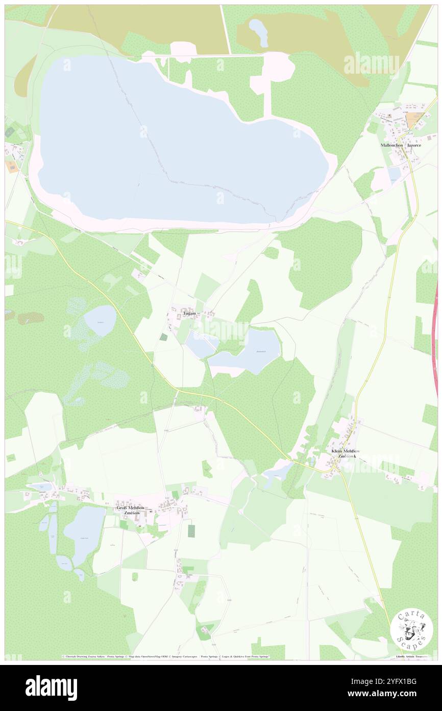 Tugam, DE, Germania, Brandeburgo, N 51 44' 54'', N 13 49' 57'', mappa, Cartascapes Mappa pubblicata nel 2024. Esplora Cartascapes, una mappa che rivela i diversi paesaggi, culture ed ecosistemi della Terra. Viaggia attraverso il tempo e lo spazio, scoprendo l'interconnessione del passato, del presente e del futuro del nostro pianeta. Foto Stock