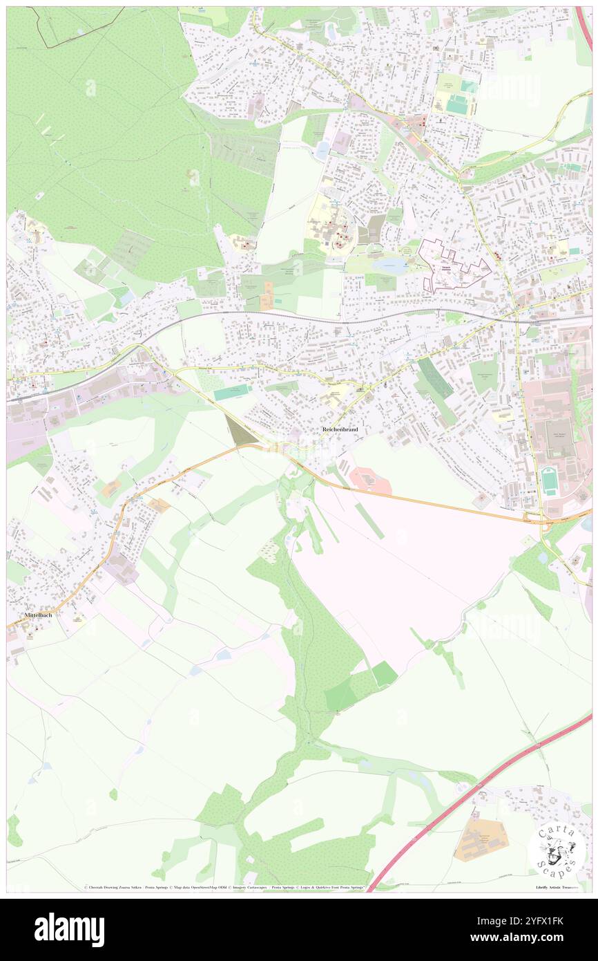 Reichenbrand, DE, Germania, Sassonia, N 50 48' 43'', N 12 49' 46'', mappa, Cartascapes Mappa pubblicata nel 2024. Esplora Cartascapes, una mappa che rivela i diversi paesaggi, culture ed ecosistemi della Terra. Viaggia attraverso il tempo e lo spazio, scoprendo l'interconnessione del passato, del presente e del futuro del nostro pianeta. Foto Stock