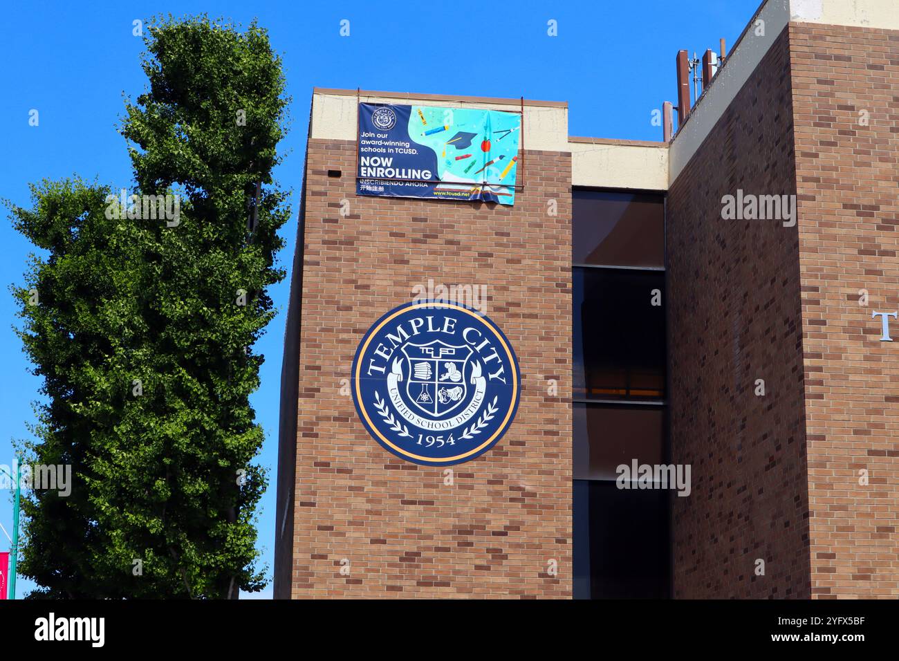 Temple City (LA County), California: Temple City Unified School District situato al 9700 di Las Tunas Drive, Temple City Foto Stock