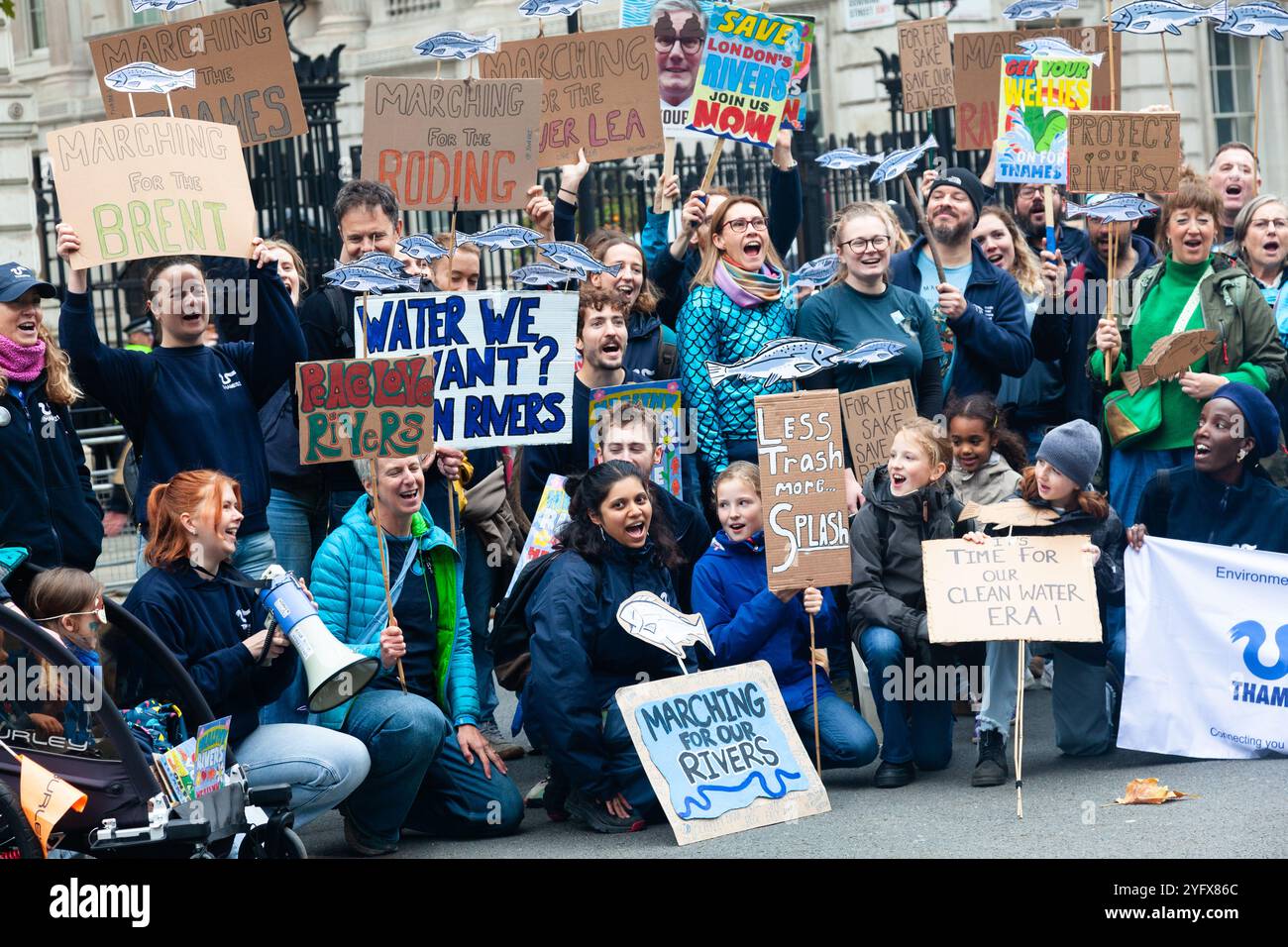 The March for Clean Water, Londra, Regno Unito, 3 novembre 2024 Foto Stock