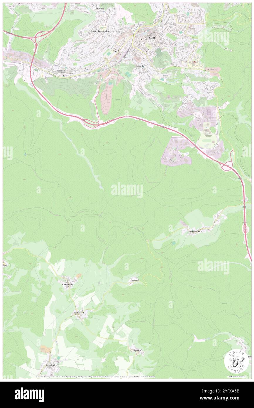 Sommerberg, DE, Germania, Turingia, N 50 34' 9'', N 10 40' 57''', mappa, Cartascapes Mappa pubblicata nel 2024. Esplora Cartascapes, una mappa che rivela i diversi paesaggi, culture ed ecosistemi della Terra. Viaggia attraverso il tempo e lo spazio, scoprendo l'interconnessione del passato, del presente e del futuro del nostro pianeta. Foto Stock