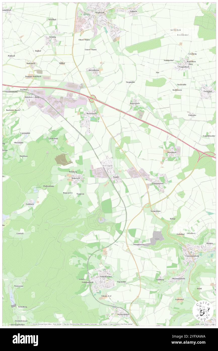 NEU-Kupfer, Regierungsbezirk Stuttgart, DE, Germania, Baden-Wurttemberg, N 49 10' 51'', N 9 41' 40'', MAP, Cartascapes Map pubblicata nel 2024. Esplora Cartascapes, una mappa che rivela i diversi paesaggi, culture ed ecosistemi della Terra. Viaggia attraverso il tempo e lo spazio, scoprendo l'interconnessione del passato, del presente e del futuro del nostro pianeta. Foto Stock