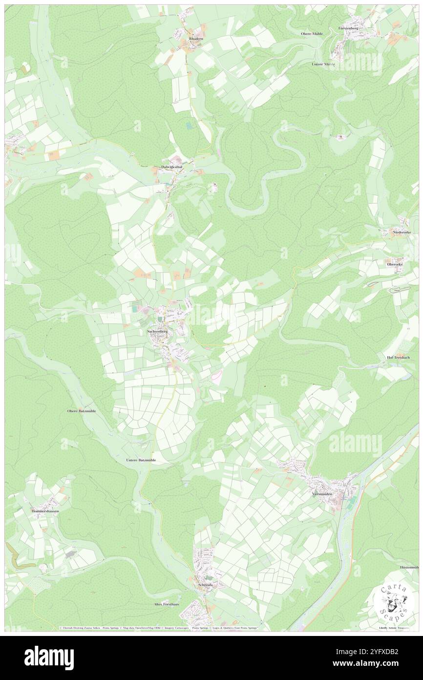 Hoenscheid, Regierungsbezirk Kassel, DE, Germania, Assia, N 51 7' 39'', N 8 48' 3'', MAP, Cartascapes Map pubblicata nel 2024. Esplora Cartascapes, una mappa che rivela i diversi paesaggi, culture ed ecosistemi della Terra. Viaggia attraverso il tempo e lo spazio, scoprendo l'interconnessione del passato, del presente e del futuro del nostro pianeta. Foto Stock