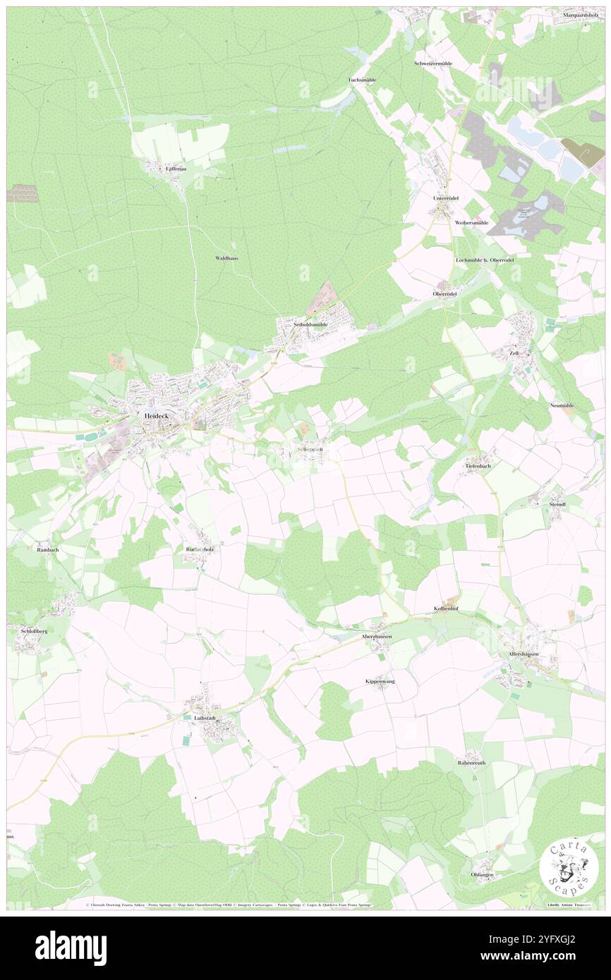 Selingstadt, Regierungsbezirk Mittelfranken, DE, Germania, Baviera, N 49 7' 44'', N 11 8' 58'', MAP, Cartascapes Map pubblicata nel 2024. Esplora Cartascapes, una mappa che rivela i diversi paesaggi, culture ed ecosistemi della Terra. Viaggia attraverso il tempo e lo spazio, scoprendo l'interconnessione del passato, del presente e del futuro del nostro pianeta. Foto Stock