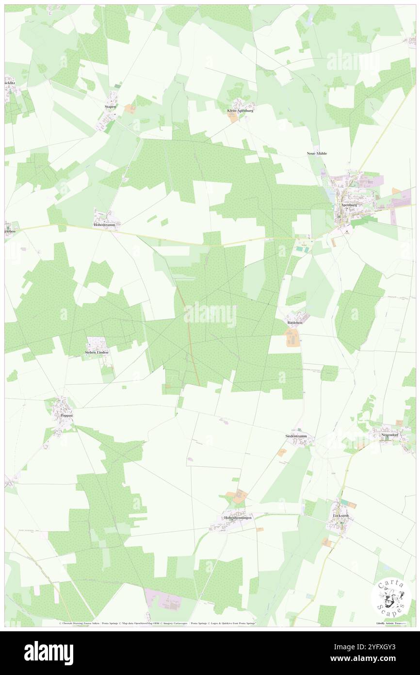 Rittlebener Wald, DE, Germania, Sassonia-Anhalt, N 52 41' 40'', N 11 10' 17'', mappa, Cartascapes Mappa pubblicata nel 2024. Esplora Cartascapes, una mappa che rivela i diversi paesaggi, culture ed ecosistemi della Terra. Viaggia attraverso il tempo e lo spazio, scoprendo l'interconnessione del passato, del presente e del futuro del nostro pianeta. Foto Stock