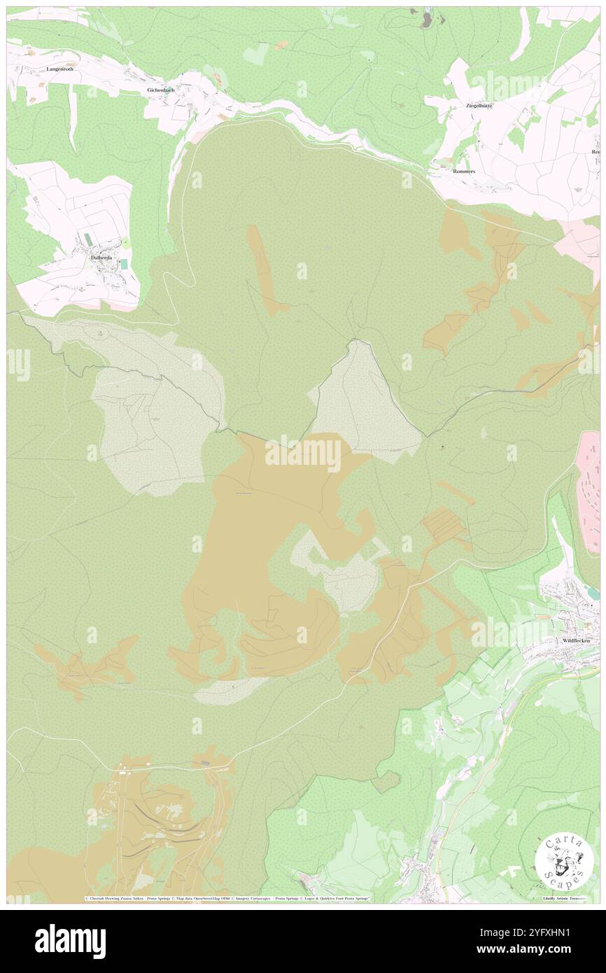 Dammersfeldkuppe, DE, Germania, Assia, N 50 23' 48'', N 9 51' 43'', mappa, Cartascapes Mappa pubblicata nel 2024. Esplora Cartascapes, una mappa che rivela i diversi paesaggi, culture ed ecosistemi della Terra. Viaggia attraverso il tempo e lo spazio, scoprendo l'interconnessione del passato, del presente e del futuro del nostro pianeta. Foto Stock