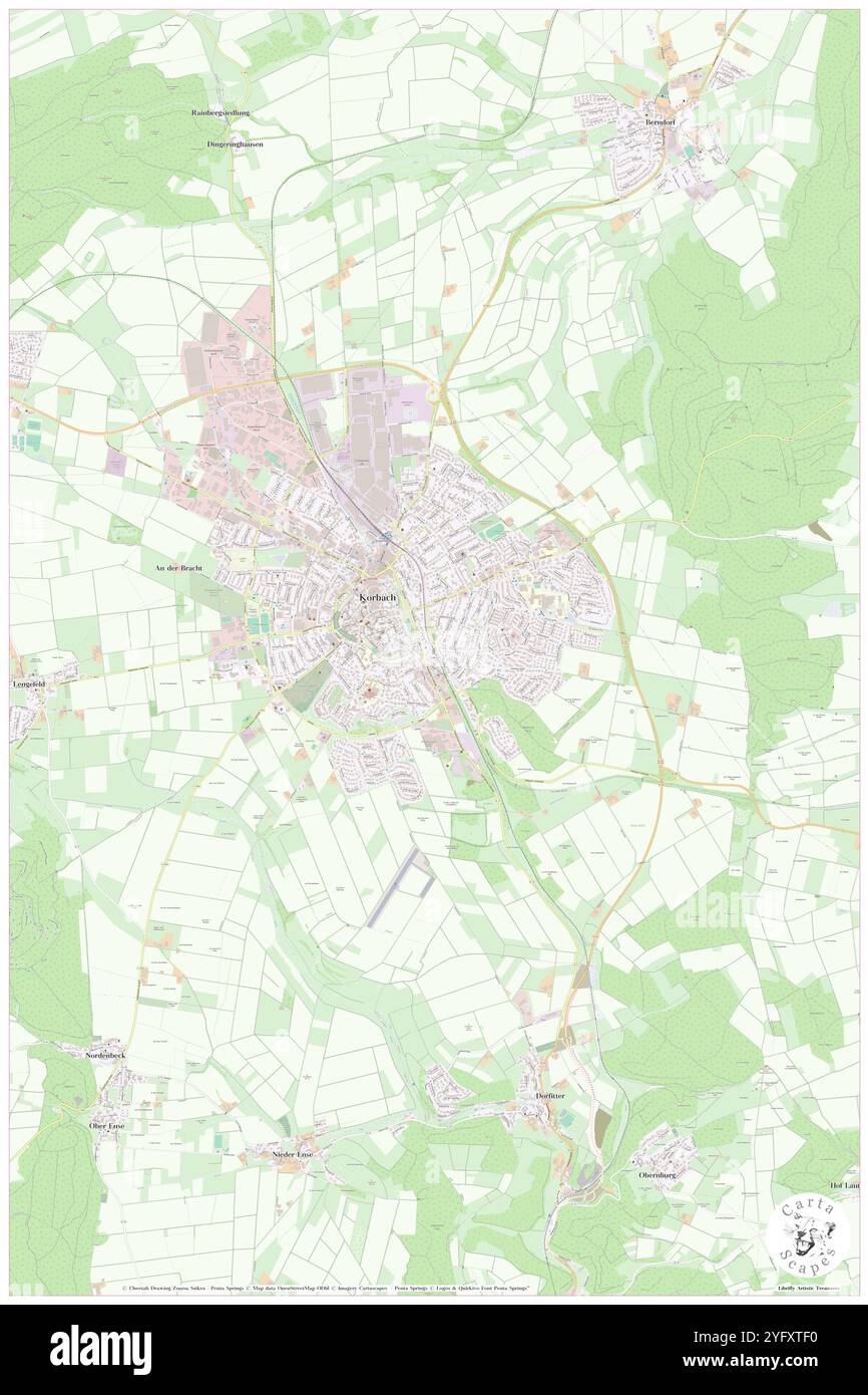 Korbach Sued, Regierungsbezirk Kassel, DE, Germania, Assia, N 51 16' 12'', N 8 52' 43'', MAP, Cartascapes Map pubblicata nel 2024. Esplora Cartascapes, una mappa che rivela i diversi paesaggi, culture ed ecosistemi della Terra. Viaggia attraverso il tempo e lo spazio, scoprendo l'interconnessione del passato, del presente e del futuro del nostro pianeta. Foto Stock