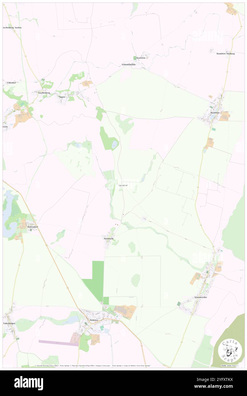 Lauenhof, DE, Germania, Brandeburgo, N 53 23' 44'', N 13 48' 44'', mappa, Cartascapes Mappa pubblicata nel 2024. Esplora Cartascapes, una mappa che rivela i diversi paesaggi, culture ed ecosistemi della Terra. Viaggia attraverso il tempo e lo spazio, scoprendo l'interconnessione del passato, del presente e del futuro del nostro pianeta. Foto Stock