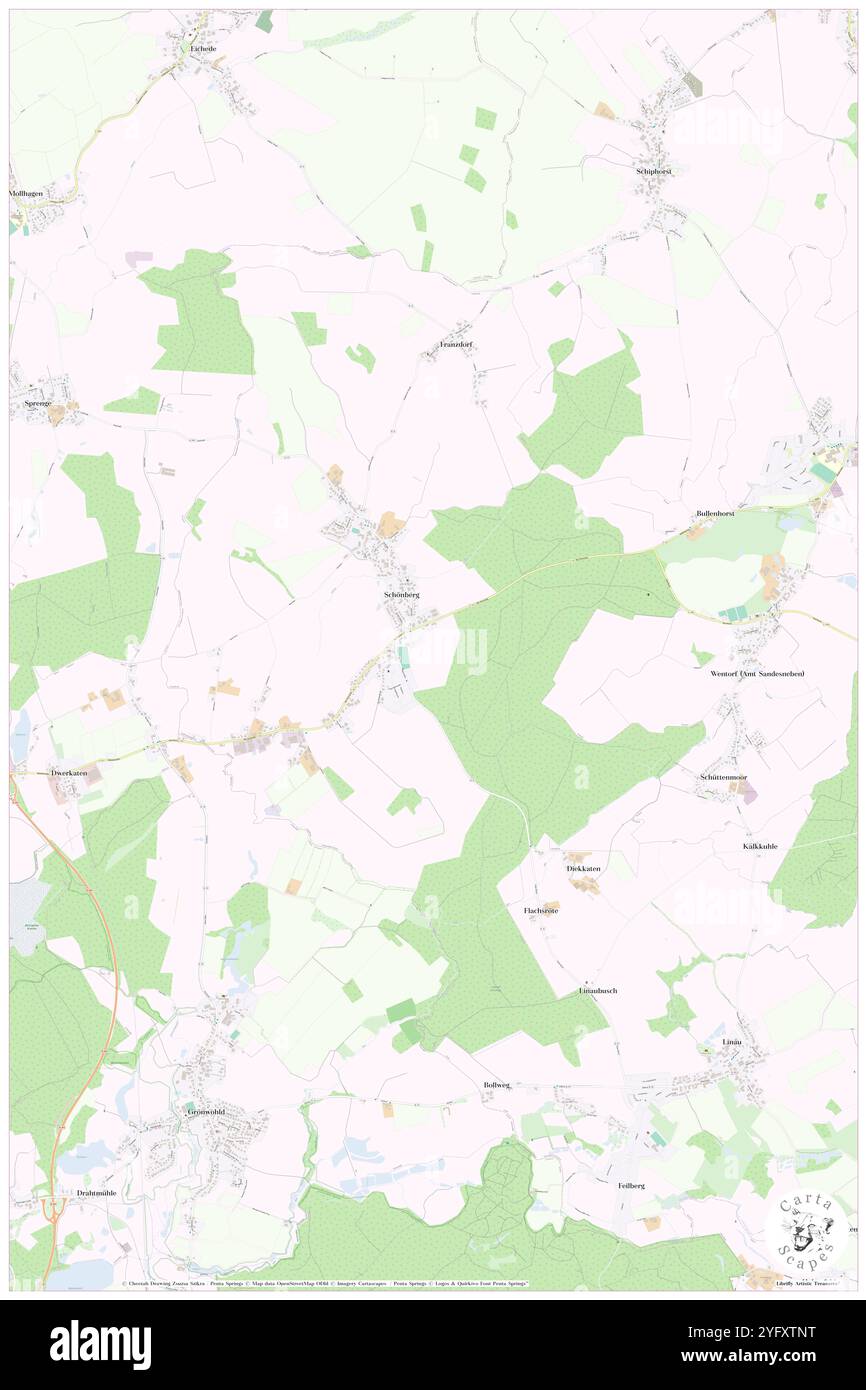 Schoenberg, DE, Germania, Sassonia-Anhalt, N 52 52' 48'', N 11 49' 30'', mappa, Cartascapes Mappa pubblicata nel 2024. Esplora Cartascapes, una mappa che rivela i diversi paesaggi, culture ed ecosistemi della Terra. Viaggia attraverso il tempo e lo spazio, scoprendo l'interconnessione del passato, del presente e del futuro del nostro pianeta. Foto Stock