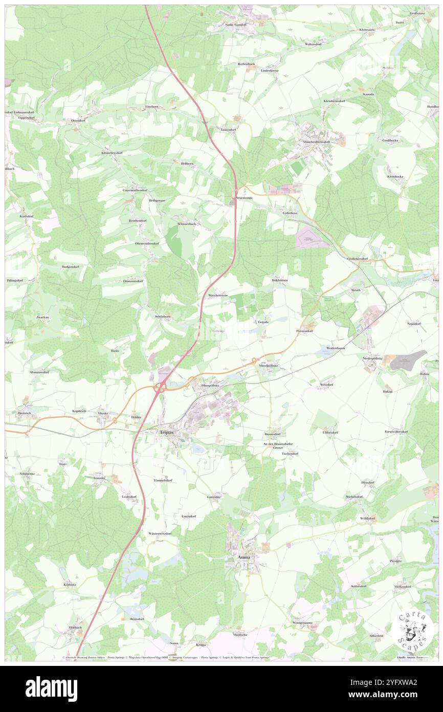 Geheege, DE, Germania, Turingia, N 50 45' 55'', N 11 53' 16'', mappa, Cartascapes Mappa pubblicata nel 2024. Esplora Cartascapes, una mappa che rivela i diversi paesaggi, culture ed ecosistemi della Terra. Viaggia attraverso il tempo e lo spazio, scoprendo l'interconnessione del passato, del presente e del futuro del nostro pianeta. Foto Stock