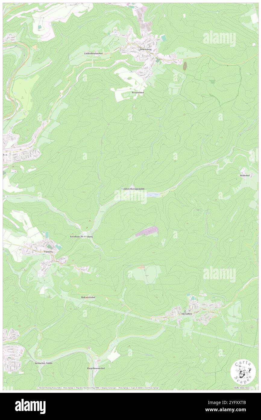 Hundsbachel, DE, Germania, Rheinland-Pfalz, N 49 16' 28'', N 7 42' 31'', mappa, Cartascapes Mappa pubblicata nel 2024. Esplora Cartascapes, una mappa che rivela i diversi paesaggi, culture ed ecosistemi della Terra. Viaggia attraverso il tempo e lo spazio, scoprendo l'interconnessione del passato, del presente e del futuro del nostro pianeta. Foto Stock