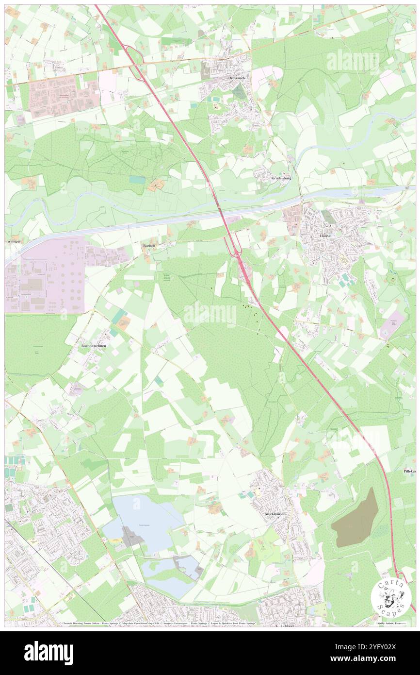 Testerberge, DE, Germania, Renania settentrionale-Vestfalia, N 51 37' 45'', N 6 44' 16'', mappa, Cartascapes Mappa pubblicata nel 2024. Esplora Cartascapes, una mappa che rivela i diversi paesaggi, culture ed ecosistemi della Terra. Viaggia attraverso il tempo e lo spazio, scoprendo l'interconnessione del passato, del presente e del futuro del nostro pianeta. Foto Stock