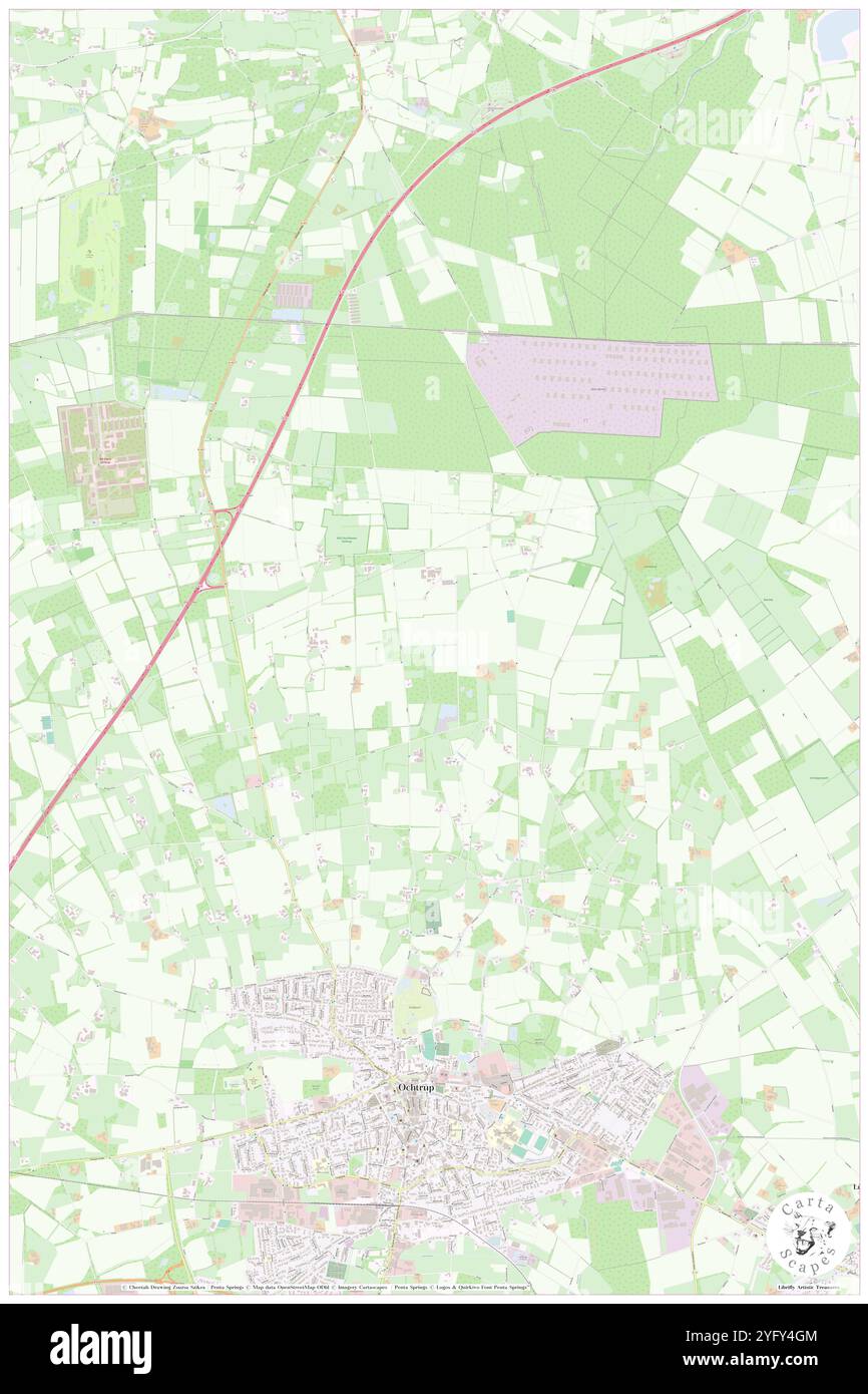 Brechte, DE, Germania, N 52 14' 30'', N 7 11' 27'', mappa, Cartascapes Mappa pubblicata nel 2024. Esplora Cartascapes, una mappa che rivela i diversi paesaggi, culture ed ecosistemi della Terra. Viaggia attraverso il tempo e lo spazio, scoprendo l'interconnessione del passato, del presente e del futuro del nostro pianeta. Foto Stock