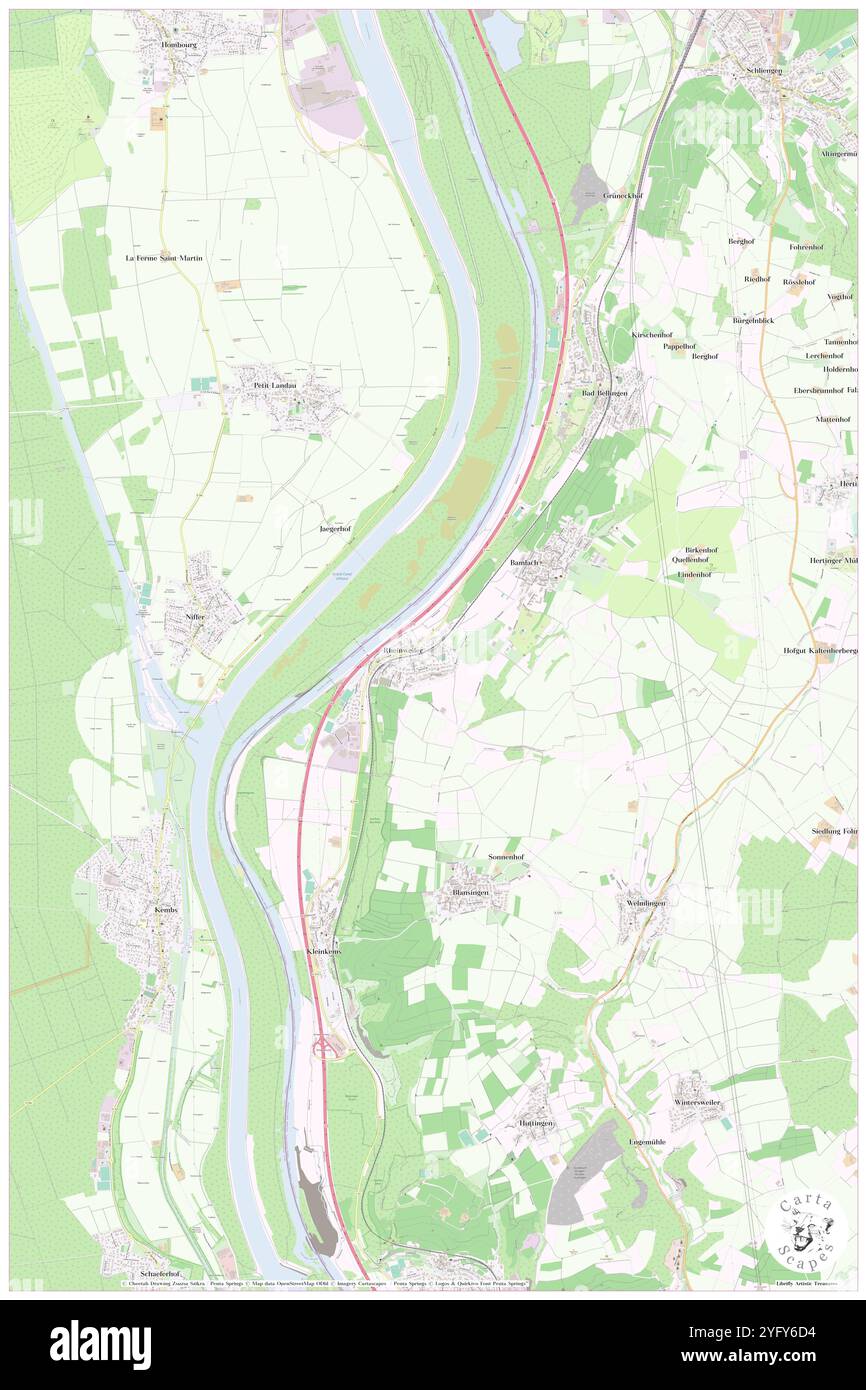 Rheinweiler, regione di Friburgo, DE, Germania, Baden-Wurttemberg, N 47 42' 37'', N 7 32' 11'', mappa, Cartascapes Map pubblicata nel 2024. Esplora Cartascapes, una mappa che rivela i diversi paesaggi, culture ed ecosistemi della Terra. Viaggia attraverso il tempo e lo spazio, scoprendo l'interconnessione del passato, del presente e del futuro del nostro pianeta. Foto Stock