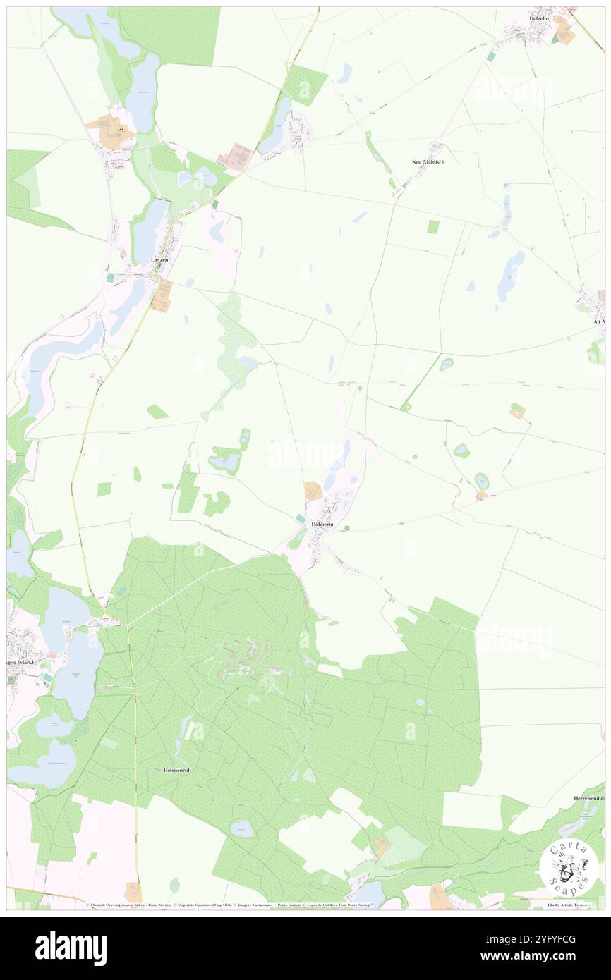 Langer SEE, DE, Germania, Brandeburgo, N 52 27' 0'', N 14 22' 0'', mappa, Cartascapes Mappa pubblicata nel 2024. Esplora Cartascapes, una mappa che rivela i diversi paesaggi, culture ed ecosistemi della Terra. Viaggia attraverso il tempo e lo spazio, scoprendo l'interconnessione del passato, del presente e del futuro del nostro pianeta. Foto Stock