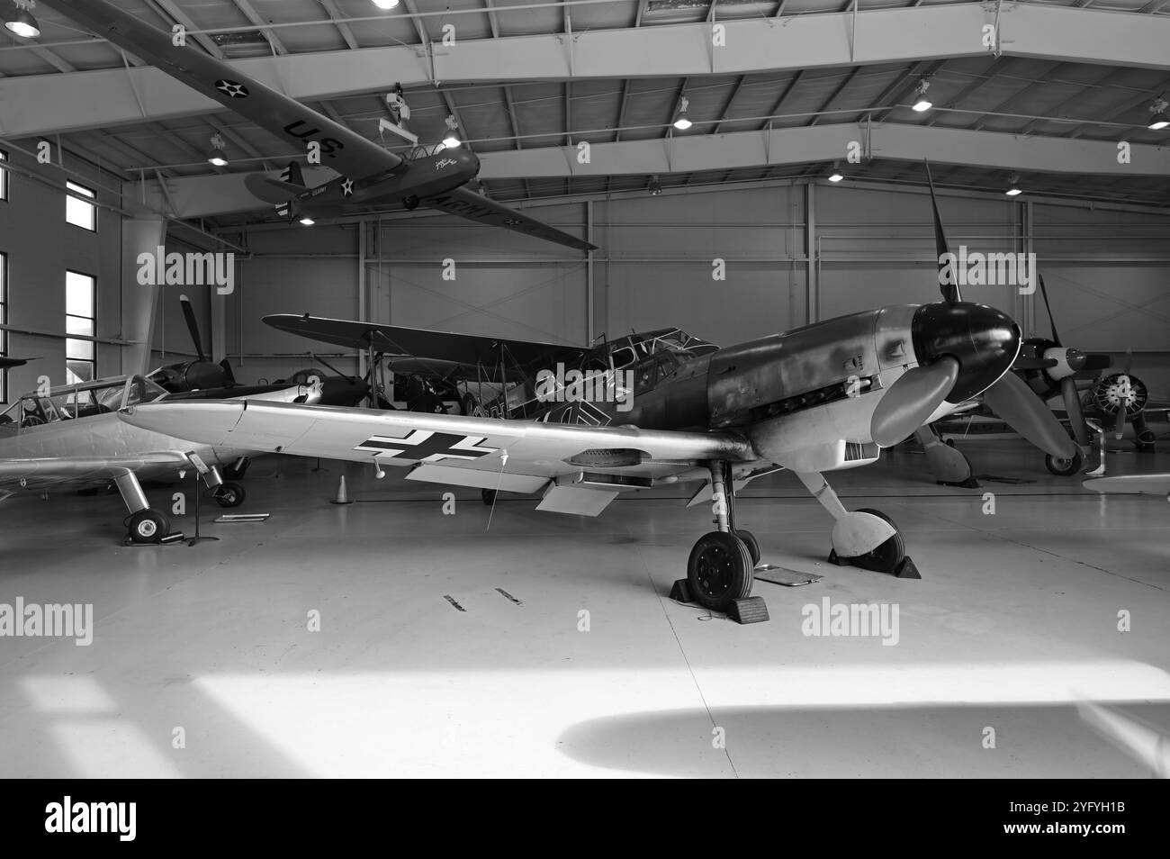 Messerschmitt BF-109G. Foto Stock