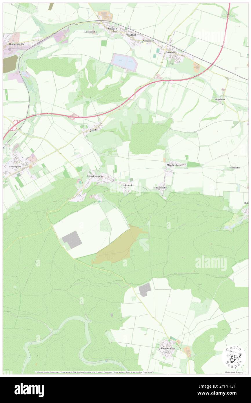 Grosswenden, DE, Germania, Turingia, N 51 24' 57'', N 10 38' 40'', mappa, Cartascapes Mappa pubblicata nel 2024. Esplora Cartascapes, una mappa che rivela i diversi paesaggi, culture ed ecosistemi della Terra. Viaggia attraverso il tempo e lo spazio, scoprendo l'interconnessione del passato, del presente e del futuro del nostro pianeta. Foto Stock