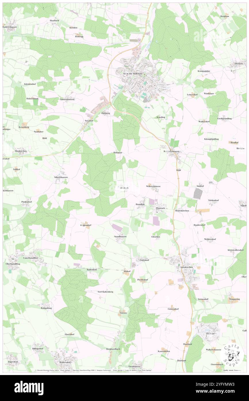 Mosbuch, alta Baviera, DE, Germania, Baviera, N 48 31' 38'', N 11 44' 4'', MAP, Cartascapes Map pubblicata nel 2024. Esplora Cartascapes, una mappa che rivela i diversi paesaggi, culture ed ecosistemi della Terra. Viaggia attraverso il tempo e lo spazio, scoprendo l'interconnessione del passato, del presente e del futuro del nostro pianeta. Foto Stock