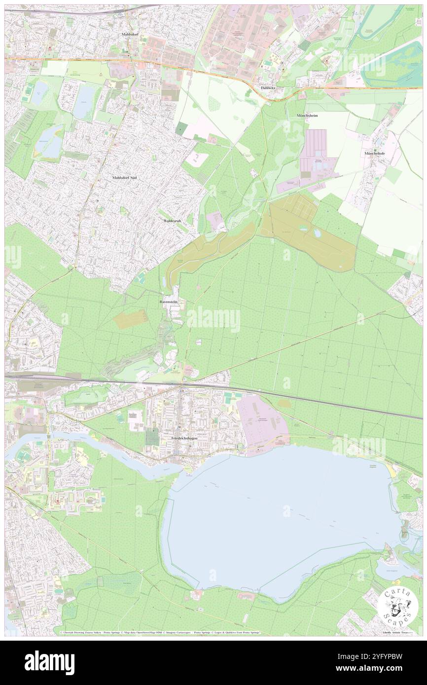 Forsterei Neukrummendamm, DE, Germania, Berlino, N 52 28' 0'', N 13 37' 59'', mappa, Cartascapes Mappa pubblicata nel 2024. Esplora Cartascapes, una mappa che rivela i diversi paesaggi, culture ed ecosistemi della Terra. Viaggia attraverso il tempo e lo spazio, scoprendo l'interconnessione del passato, del presente e del futuro del nostro pianeta. Foto Stock