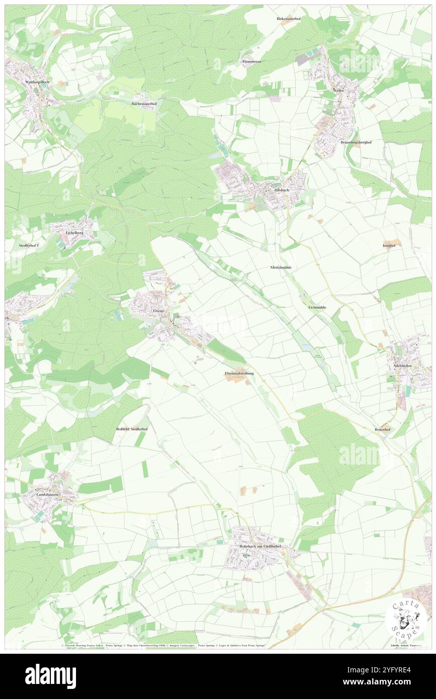 Elsenz, DE, Germania, Baden-Wurttemberg, N 49 23' 44'', N 8 47' 44'', mappa, Cartascapes Mappa pubblicata nel 2024. Esplora Cartascapes, una mappa che rivela i diversi paesaggi, culture ed ecosistemi della Terra. Viaggia attraverso il tempo e lo spazio, scoprendo l'interconnessione del passato, del presente e del futuro del nostro pianeta. Foto Stock