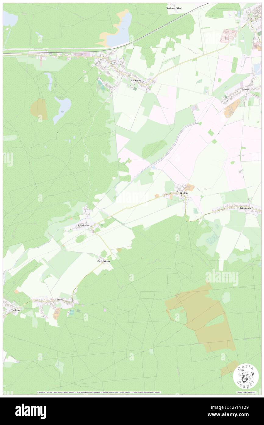 Flosse, DE, Germania, Brandeburgo, N 51 34' 0'', N 13 30' 0''', mappa, Cartascapes Mappa pubblicata nel 2024. Esplora Cartascapes, una mappa che rivela i diversi paesaggi, culture ed ecosistemi della Terra. Viaggia attraverso il tempo e lo spazio, scoprendo l'interconnessione del passato, del presente e del futuro del nostro pianeta. Foto Stock