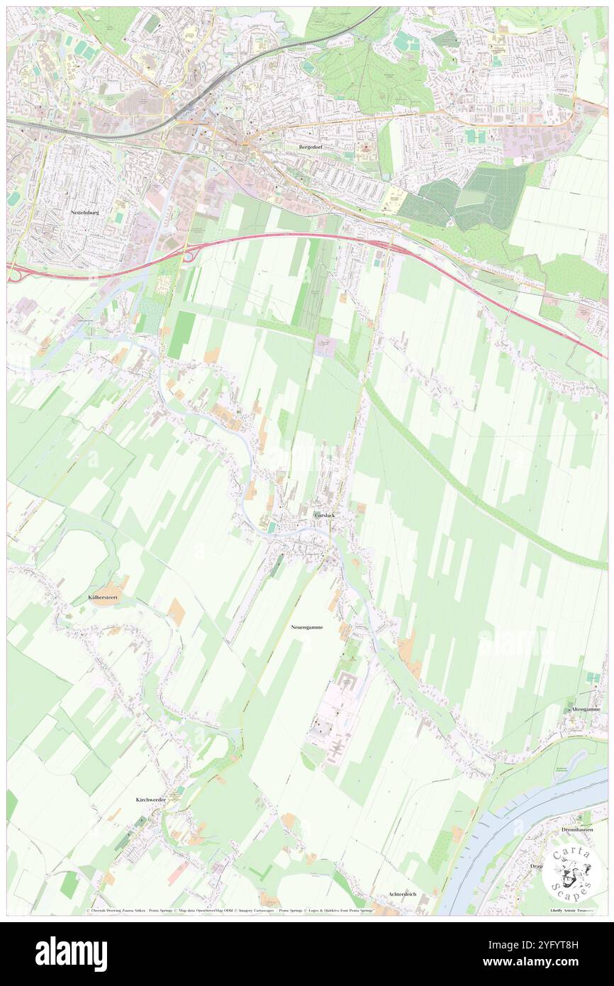 Curslack, DE, Germania, Amburgo, N 53 26' 57'', N 10 13' 44'', mappa, Cartascapes Mappa pubblicata nel 2024. Esplora Cartascapes, una mappa che rivela i diversi paesaggi, culture ed ecosistemi della Terra. Viaggia attraverso il tempo e lo spazio, scoprendo l'interconnessione del passato, del presente e del futuro del nostro pianeta. Foto Stock