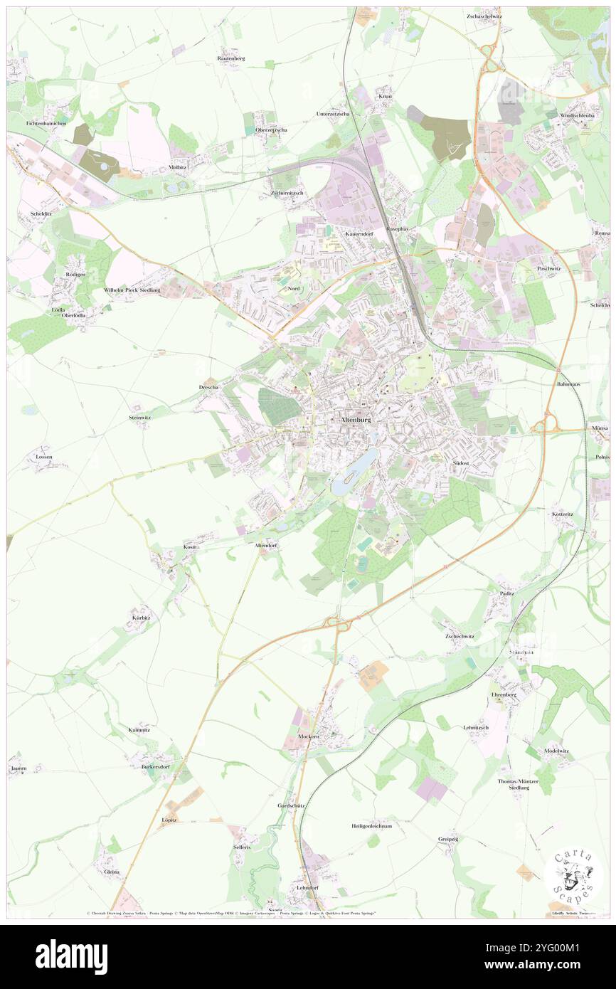 altenburger hof, DE, Germania, Turingia, N 50 58' 50'', N 12 25' 34'', mappa, Cartascapes Mappa pubblicata nel 2024. Esplora Cartascapes, una mappa che rivela i diversi paesaggi, culture ed ecosistemi della Terra. Viaggia attraverso il tempo e lo spazio, scoprendo l'interconnessione del passato, del presente e del futuro del nostro pianeta. Foto Stock