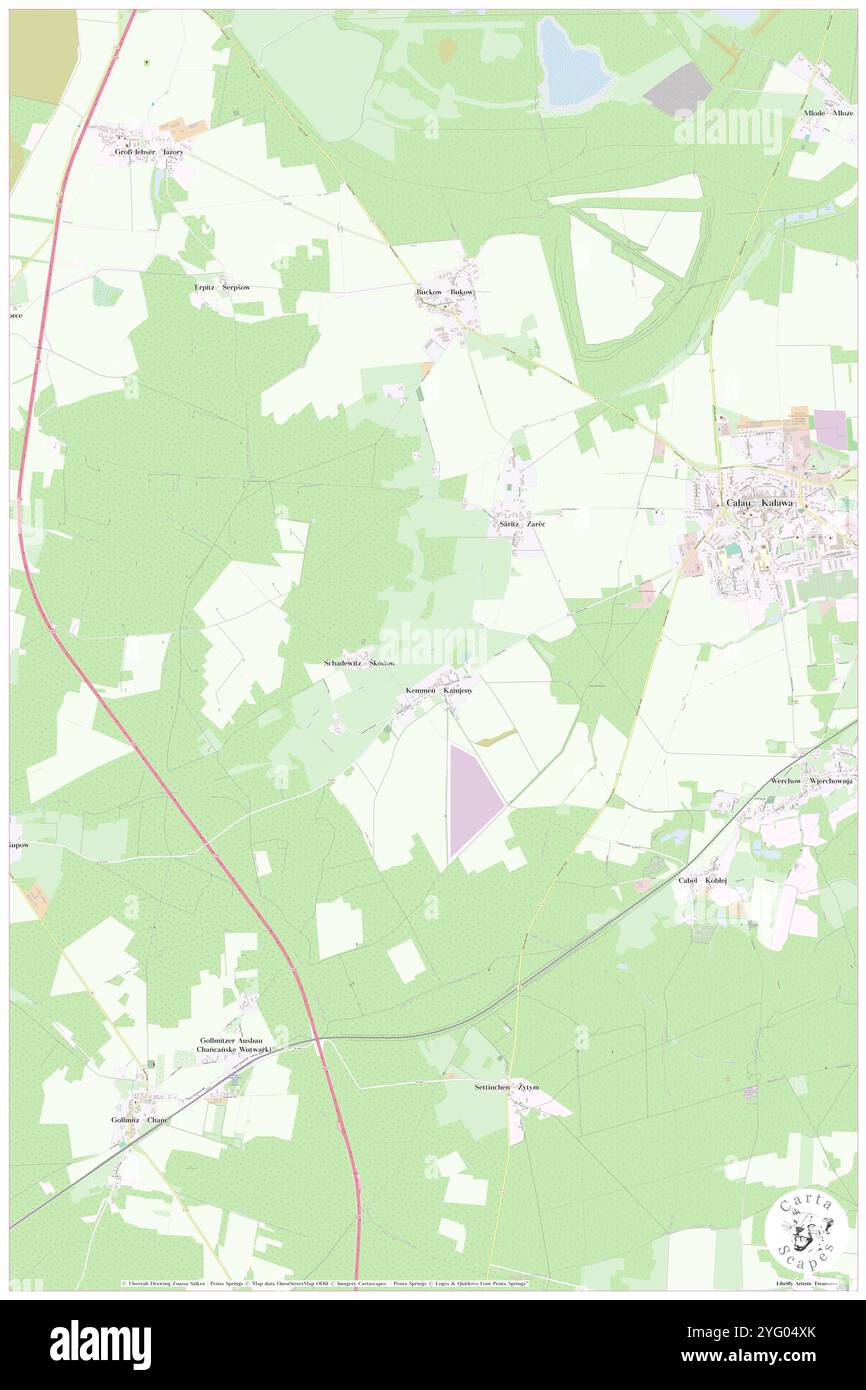 Kemmen, DE, Germania, Brandeburgo, N 51 44' 0'', N 13 54' 42''', mappa, Cartascapes Mappa pubblicata nel 2024. Esplora Cartascapes, una mappa che rivela i diversi paesaggi, culture ed ecosistemi della Terra. Viaggia attraverso il tempo e lo spazio, scoprendo l'interconnessione del passato, del presente e del futuro del nostro pianeta. Foto Stock