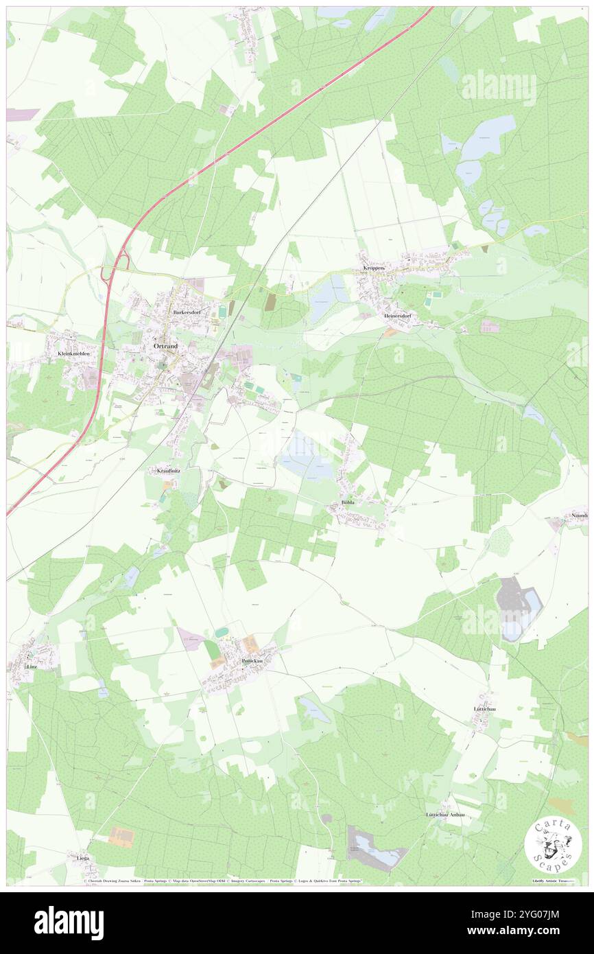 Grunholz-Teich, DE, Germania, Sassonia, N 51 21' 54'', N 13 46' 49'', mappa, Cartascapes Mappa pubblicata nel 2024. Esplora Cartascapes, una mappa che rivela i diversi paesaggi, culture ed ecosistemi della Terra. Viaggia attraverso il tempo e lo spazio, scoprendo l'interconnessione del passato, del presente e del futuro del nostro pianeta. Foto Stock