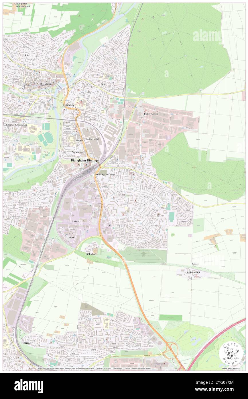 Buch, Regierungsbezirk Stuttgart, DE, Germania, Baden-Wurttemberg, N 48 47' 48'', N 9 55' 5'', MAP, Cartascapes Map pubblicata nel 2024. Esplora Cartascapes, una mappa che rivela i diversi paesaggi, culture ed ecosistemi della Terra. Viaggia attraverso il tempo e lo spazio, scoprendo l'interconnessione del passato, del presente e del futuro del nostro pianeta. Foto Stock