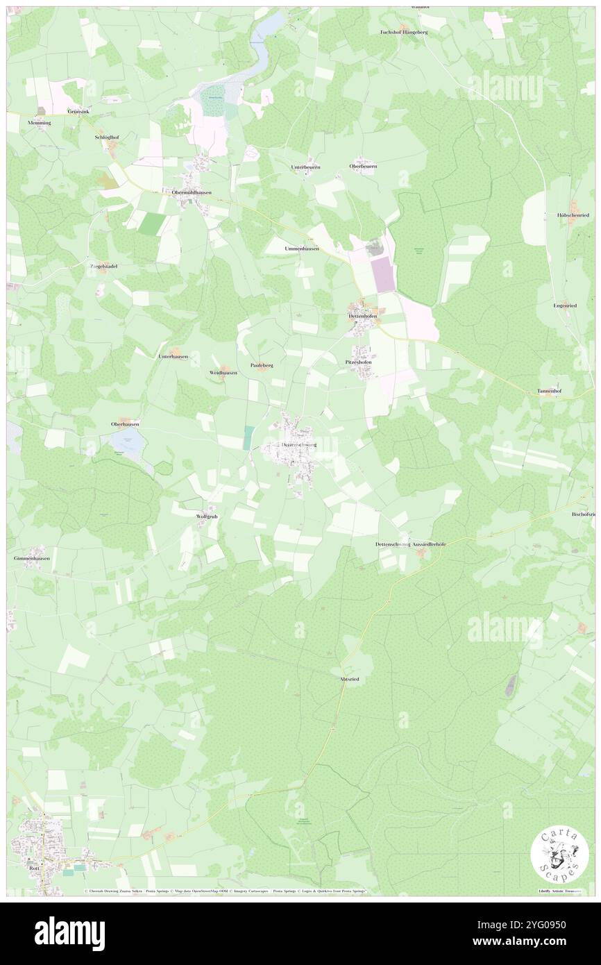 Dettenschwang, alta Baviera, DE, Germania, Baviera, N 47 57' 9'', N 11 0' 54'', MAP, Cartascapes Map pubblicata nel 2024. Esplora Cartascapes, una mappa che rivela i diversi paesaggi, culture ed ecosistemi della Terra. Viaggia attraverso il tempo e lo spazio, scoprendo l'interconnessione del passato, del presente e del futuro del nostro pianeta. Foto Stock