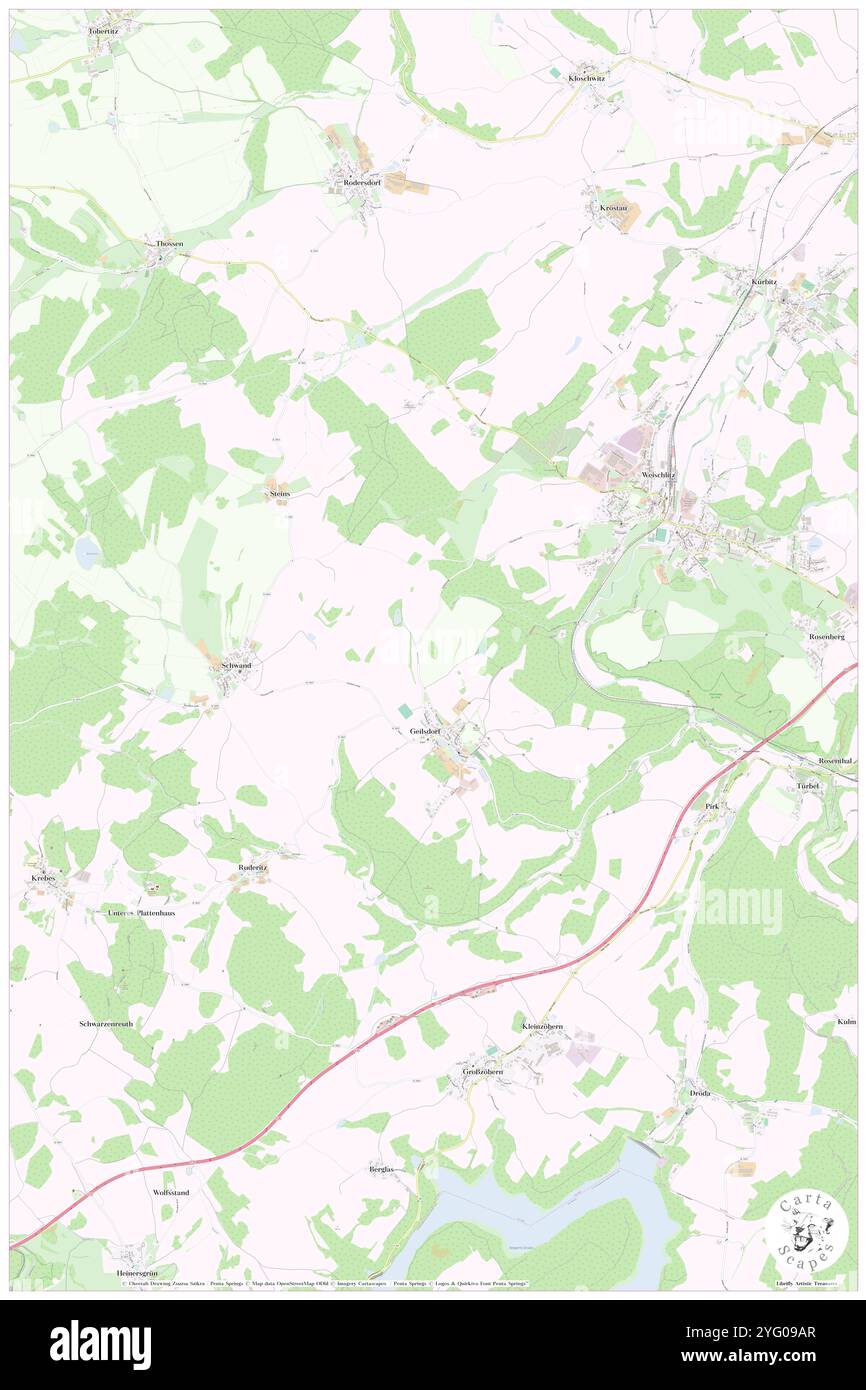 Hungerberg, DE, Germania, Sassonia, N 50 26' 8'', N 12 1' 56'', mappa, Cartascapes Mappa pubblicata nel 2024. Esplora Cartascapes, una mappa che rivela i diversi paesaggi, culture ed ecosistemi della Terra. Viaggia attraverso il tempo e lo spazio, scoprendo l'interconnessione del passato, del presente e del futuro del nostro pianeta. Foto Stock