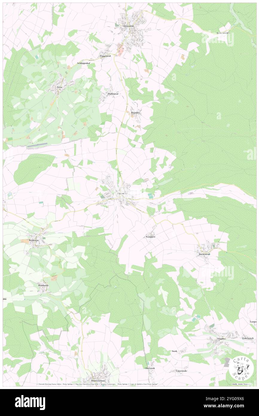 Hauswurz, Regierungsbezirk Kassel, DE, Germania, Assia, N 50 27' 45'', N 9 28' 30'', MAP, Cartascapes Map pubblicata nel 2024. Esplora Cartascapes, una mappa che rivela i diversi paesaggi, culture ed ecosistemi della Terra. Viaggia attraverso il tempo e lo spazio, scoprendo l'interconnessione del passato, del presente e del futuro del nostro pianeta. Foto Stock