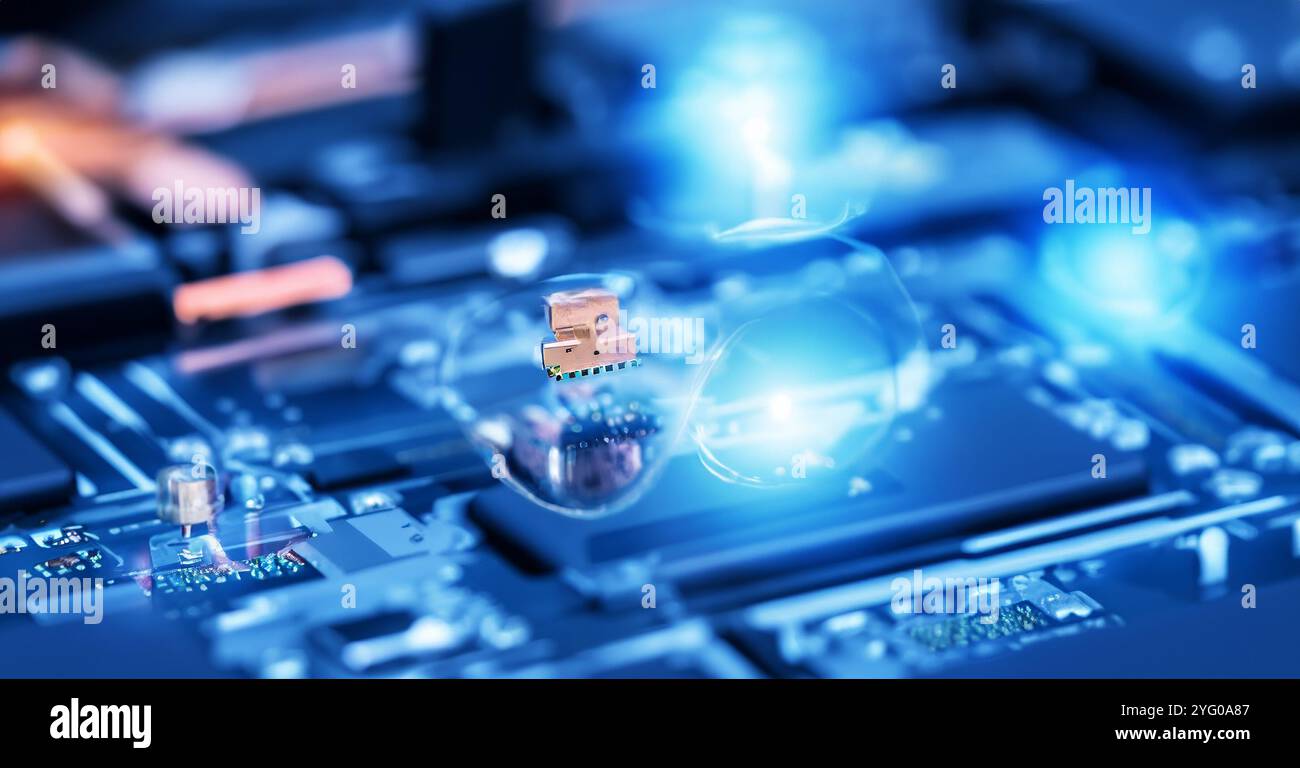 Vari collegamenti hardware e componenti che fanno funzionare le cose come questo pezzo di collegamento Foto Stock