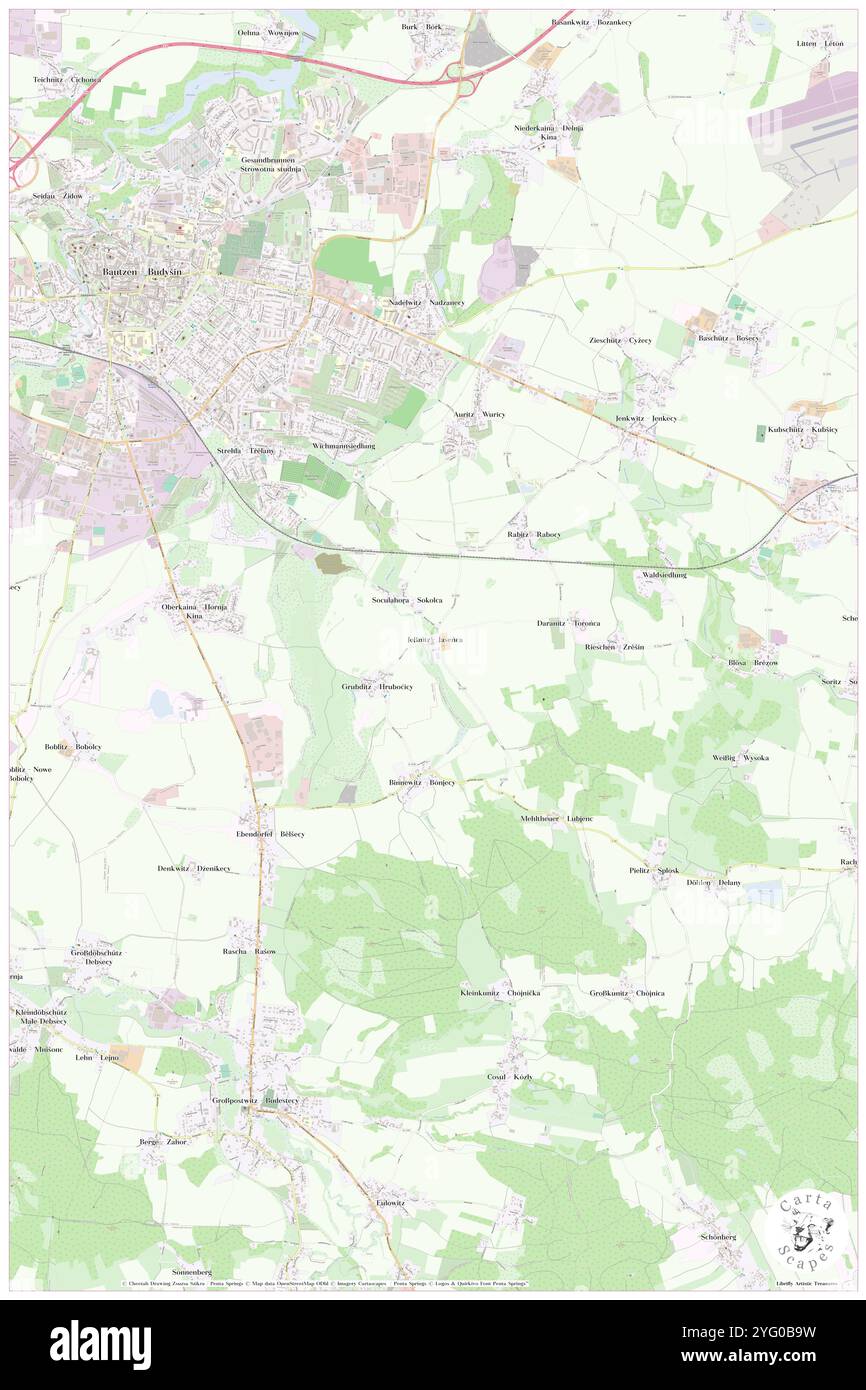 Gut Jessnitz, DE, Germania, Sassonia, N 51 9' 11'', N 14 27' 43'', mappa, Cartascapes Mappa pubblicata nel 2024. Esplora Cartascapes, una mappa che rivela i diversi paesaggi, culture ed ecosistemi della Terra. Viaggia attraverso il tempo e lo spazio, scoprendo l'interconnessione del passato, del presente e del futuro del nostro pianeta. Foto Stock