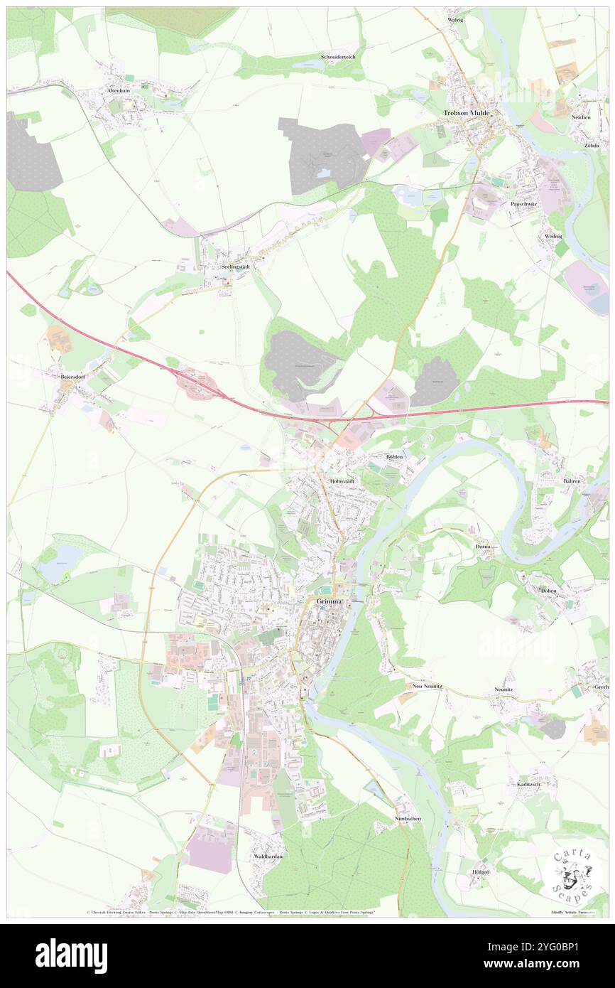 Hohnstaedt, DE, Germania, Sassonia, N 51 15' 10'', N 12 43' 30'', mappa, Cartascapes Mappa pubblicata nel 2024. Esplora Cartascapes, una mappa che rivela i diversi paesaggi, culture ed ecosistemi della Terra. Viaggia attraverso il tempo e lo spazio, scoprendo l'interconnessione del passato, del presente e del futuro del nostro pianeta. Foto Stock