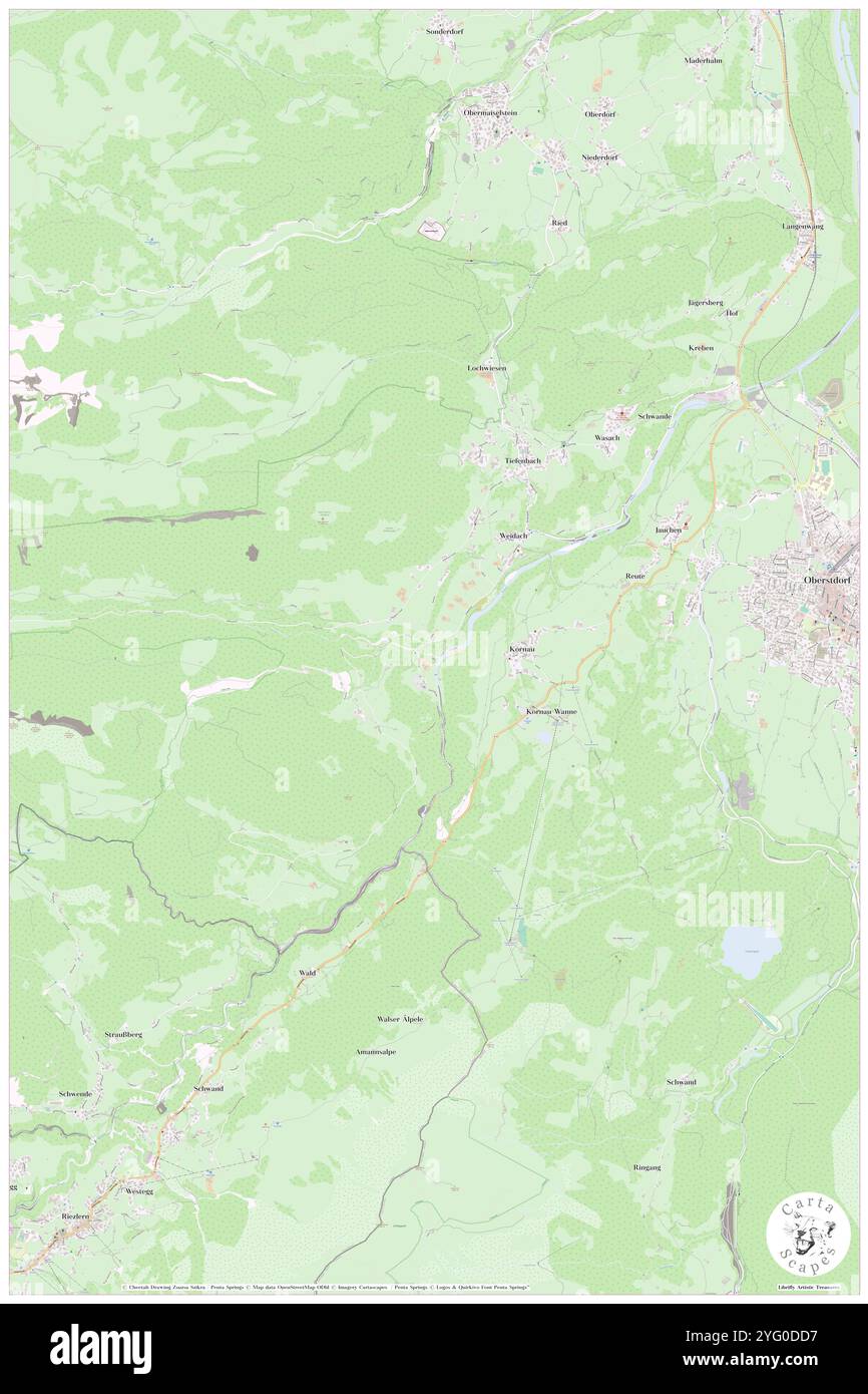 Starzlach, DE, Germania, Baviera, N 47 24' 16'', N 10 13' 51'', mappa, Cartascapes Mappa pubblicata nel 2024. Esplora Cartascapes, una mappa che rivela i diversi paesaggi, culture ed ecosistemi della Terra. Viaggia attraverso il tempo e lo spazio, scoprendo l'interconnessione del passato, del presente e del futuro del nostro pianeta. Foto Stock