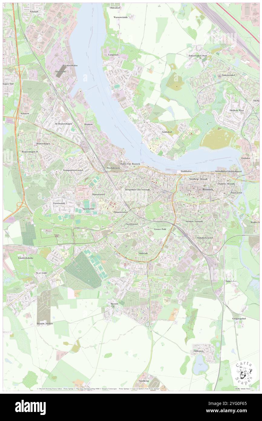 Ulmenstrasse, DE, Germania, Meclemburgo-Vorpommern, N 54 5' 12'', N 12 6' 35'', mappa, Cartascapes Mappa pubblicata nel 2024. Esplora Cartascapes, una mappa che rivela i diversi paesaggi, culture ed ecosistemi della Terra. Viaggia attraverso il tempo e lo spazio, scoprendo l'interconnessione del passato, del presente e del futuro del nostro pianeta. Foto Stock