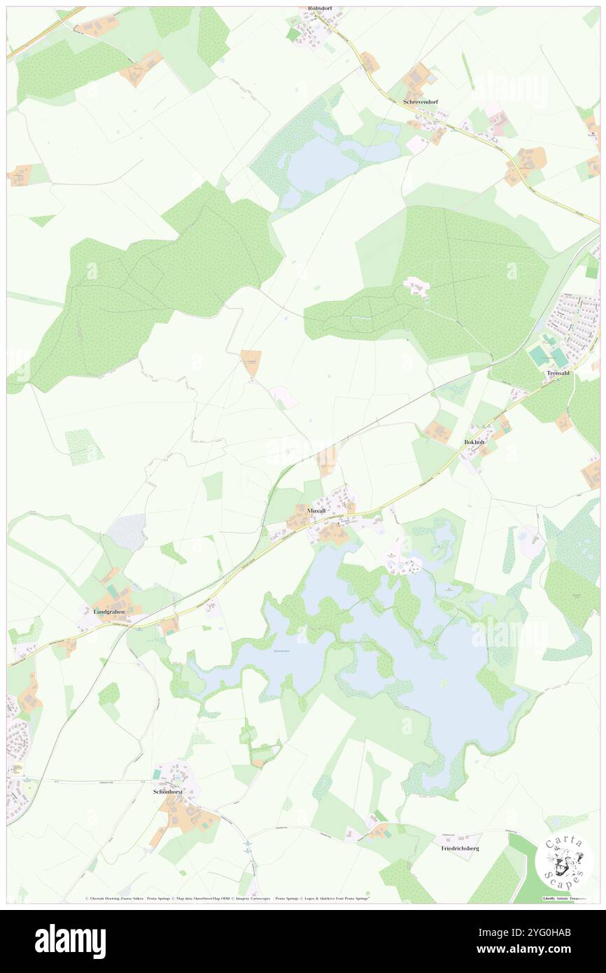 Muxall, DE, Germania, Schleswig-Holstein, N 54 20' 59'', N 10 16' 1'', mappa, Cartascapes Mappa pubblicata nel 2024. Esplora Cartascapes, una mappa che rivela i diversi paesaggi, culture ed ecosistemi della Terra. Viaggia attraverso il tempo e lo spazio, scoprendo l'interconnessione del passato, del presente e del futuro del nostro pianeta. Foto Stock