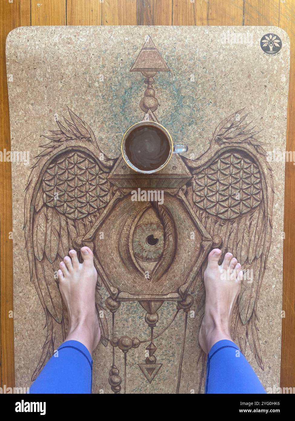 Lo Yoga - Immagine stock catturata con smartphone