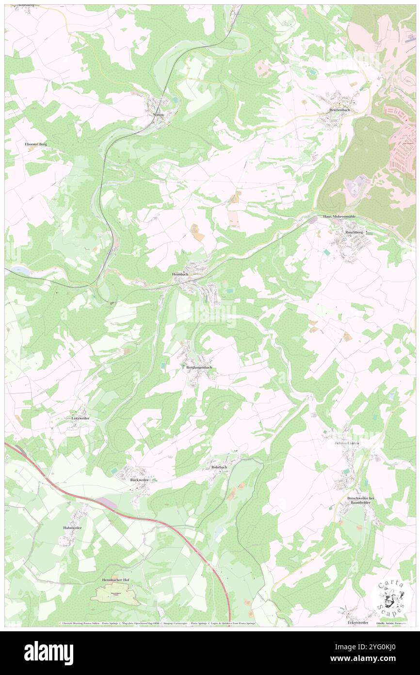 Unnerbach, DE, Germania, Rheinland-Pfalz, N 49 36' 27'', N 7 15' 19'', MAP, Cartascapes Map pubblicata nel 2024. Esplora Cartascapes, una mappa che rivela i diversi paesaggi, culture ed ecosistemi della Terra. Viaggia attraverso il tempo e lo spazio, scoprendo l'interconnessione del passato, del presente e del futuro del nostro pianeta. Foto Stock