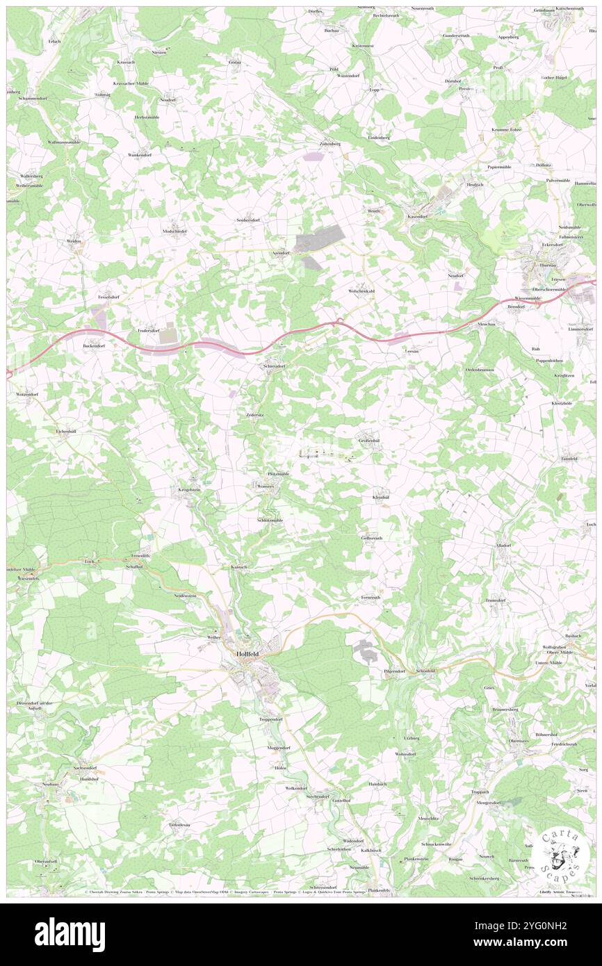 Wonsees, alta Franconia, DE, Germania, Baviera, N 49 58' 34'', N 11 18' 1'', MAP, Cartascapes Map pubblicata nel 2024. Esplora Cartascapes, una mappa che rivela i diversi paesaggi, culture ed ecosistemi della Terra. Viaggia attraverso il tempo e lo spazio, scoprendo l'interconnessione del passato, del presente e del futuro del nostro pianeta. Foto Stock